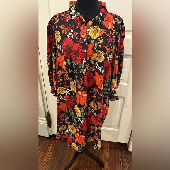 Michelle Mcdowell Dresses & Skirts - Michelle McDowell Nwt Rn# 47193 Vintage Petals Ash Floral Karis Dress Sz Large